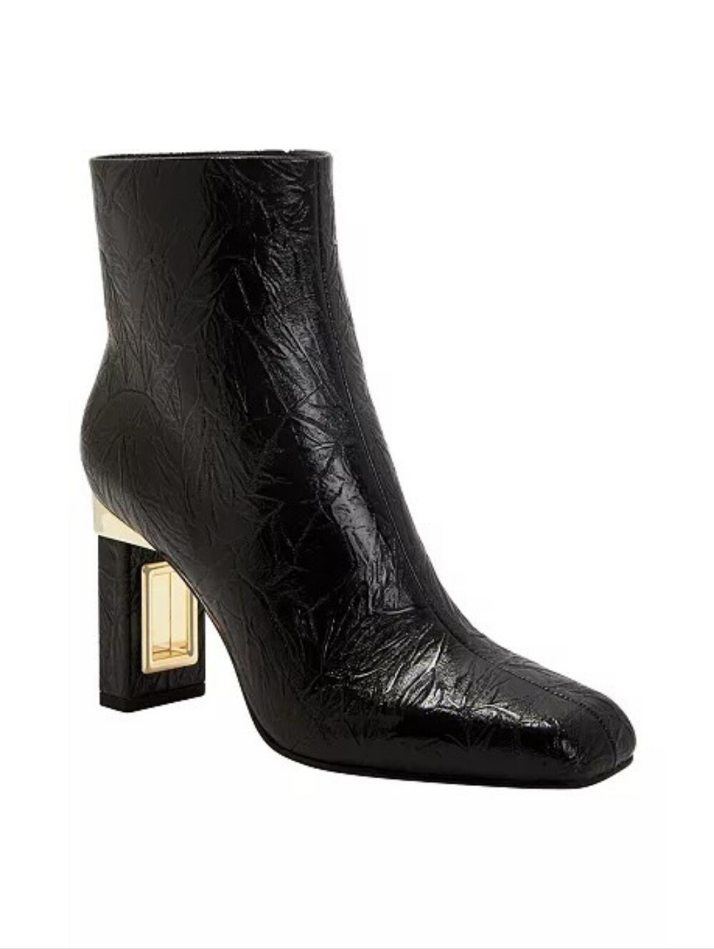 Katy Perry The Hollow Heel Bootie Boot  Gold Black  8.5 New